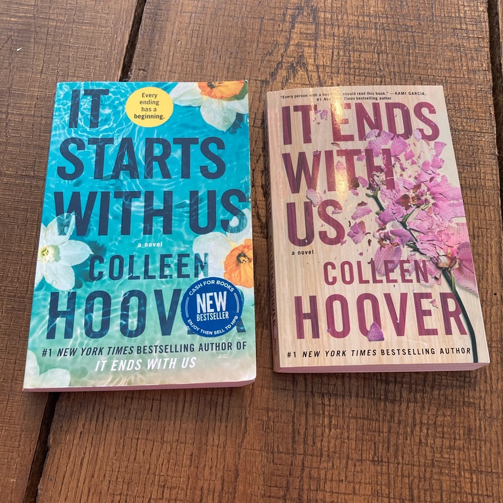 Colleen Hoover Novels It Starts With Us and It Ends With Us